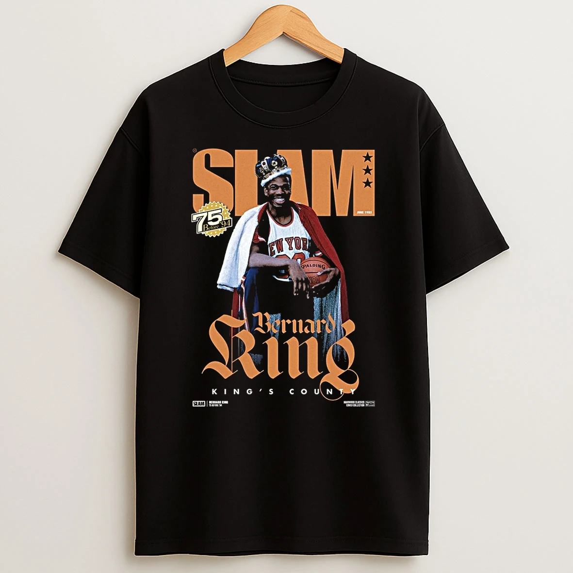 Slam Hardwood Classics Bernard King Kings County New York Knicks Shirts