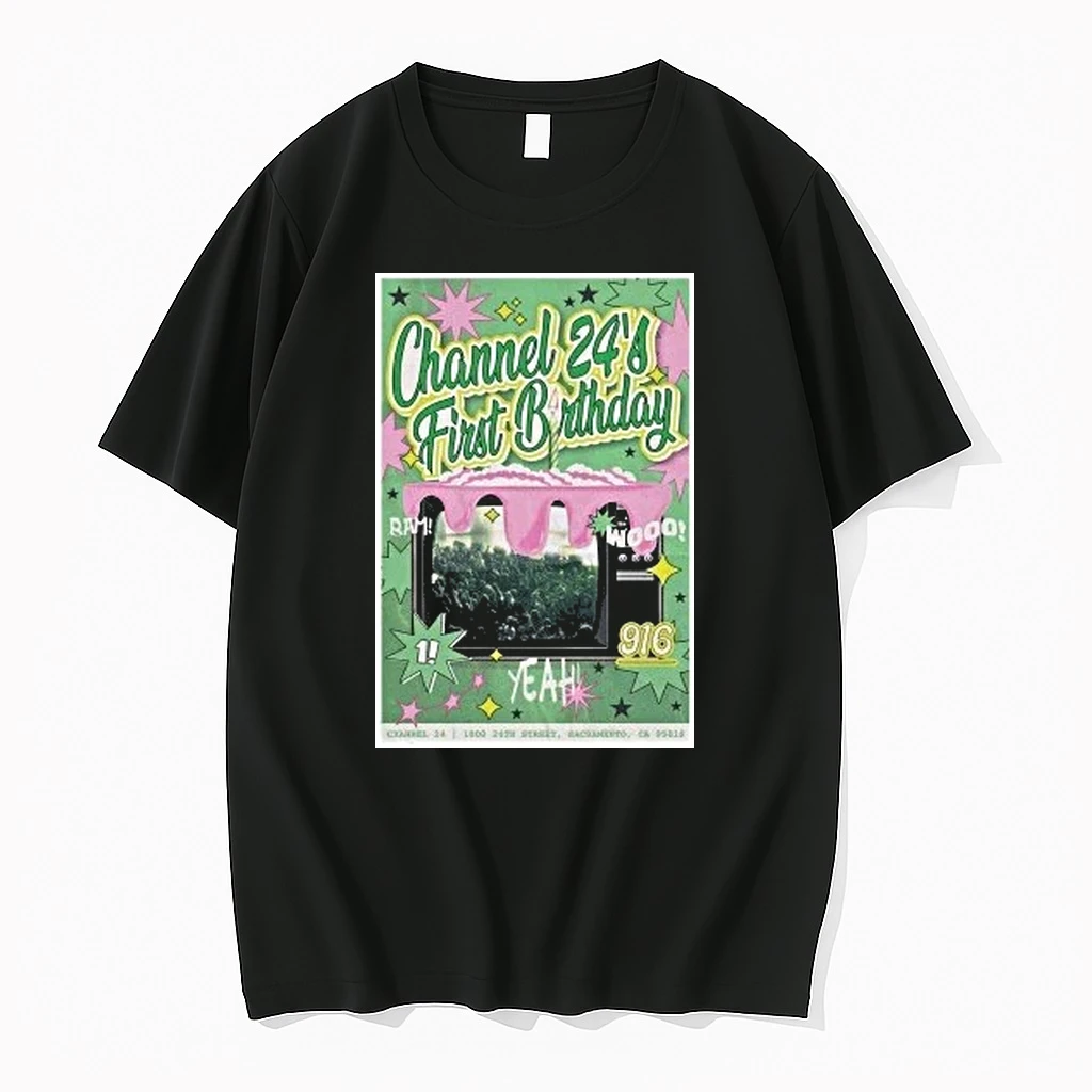 Sacramento Ca Channel 24 First Birthday Shirts