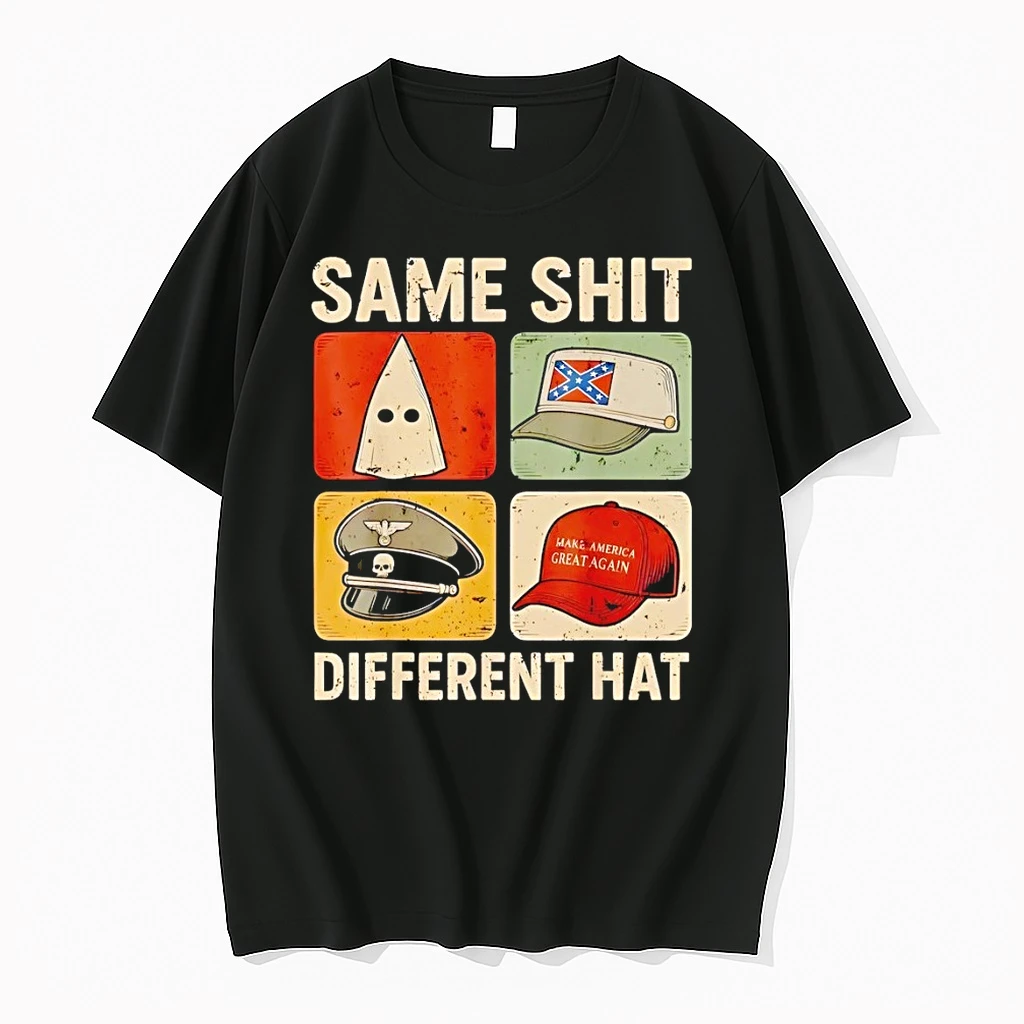 Same Shit Different Hat Kkk Confederate Flag Nazi Shirts