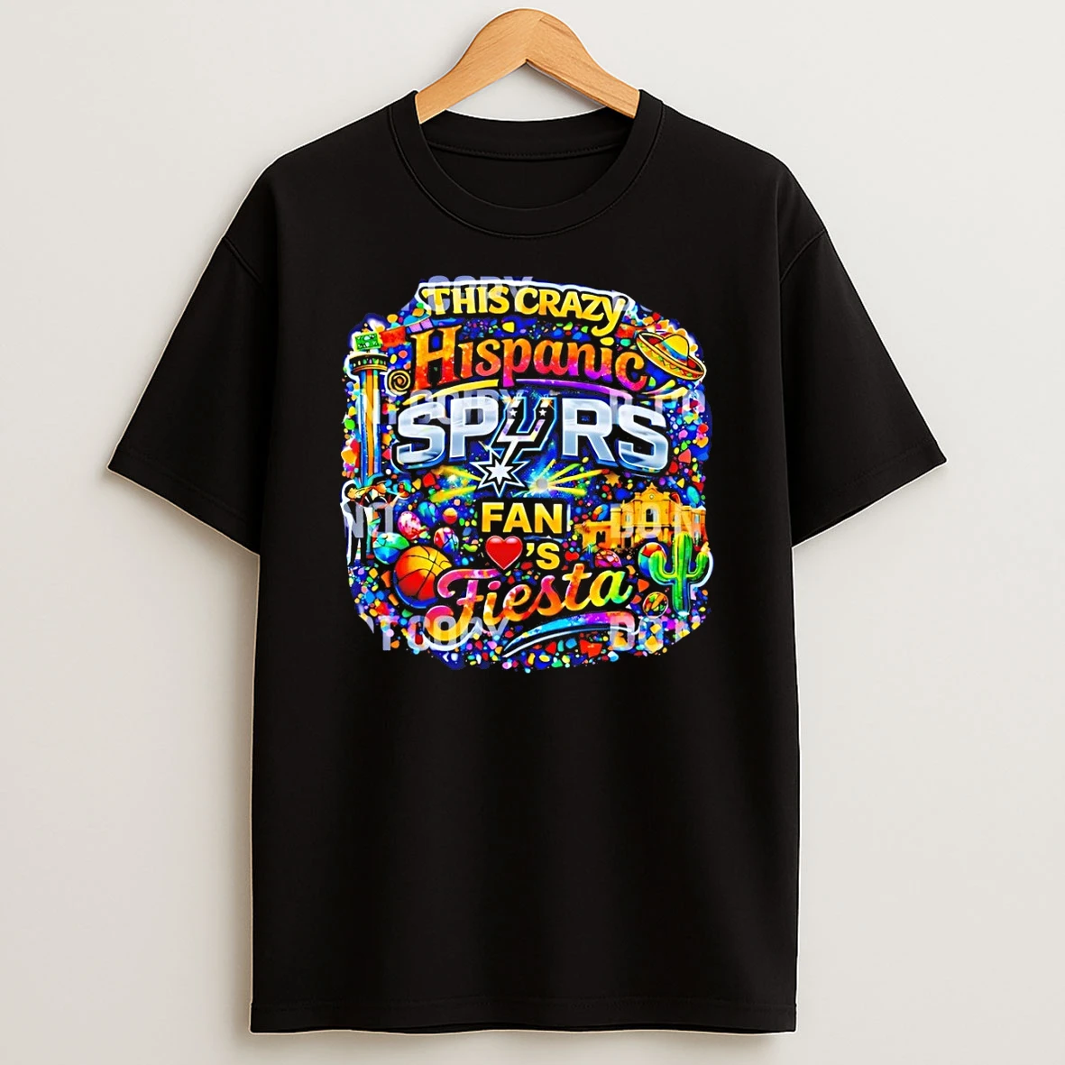 San Antonio Spurs Basketball This Crazy Hispanic Spurs Fan Fiesta Shirts
