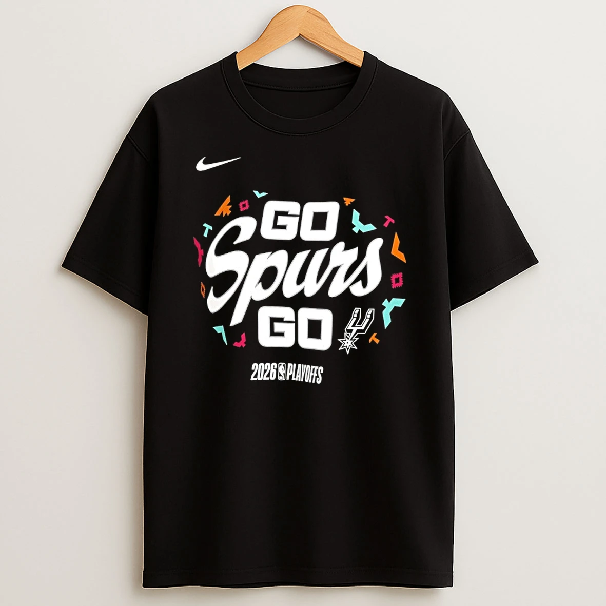 San Antonio Spurs Nike 2026 Nba Playoffs Mantra Go Spurs Go Shirts