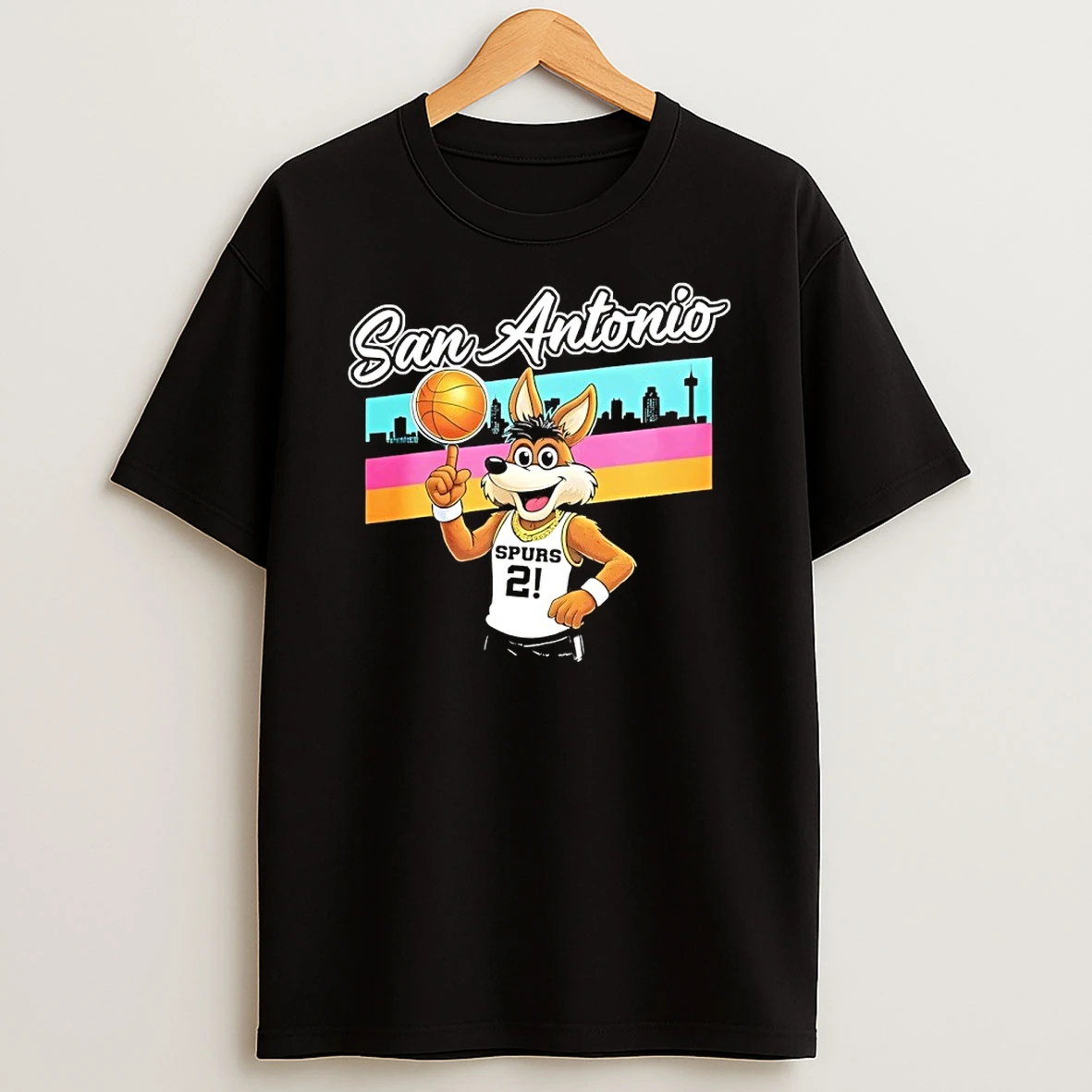 San Antonio Spurs The Coyote Crazy Hispanic Mascot Shirts