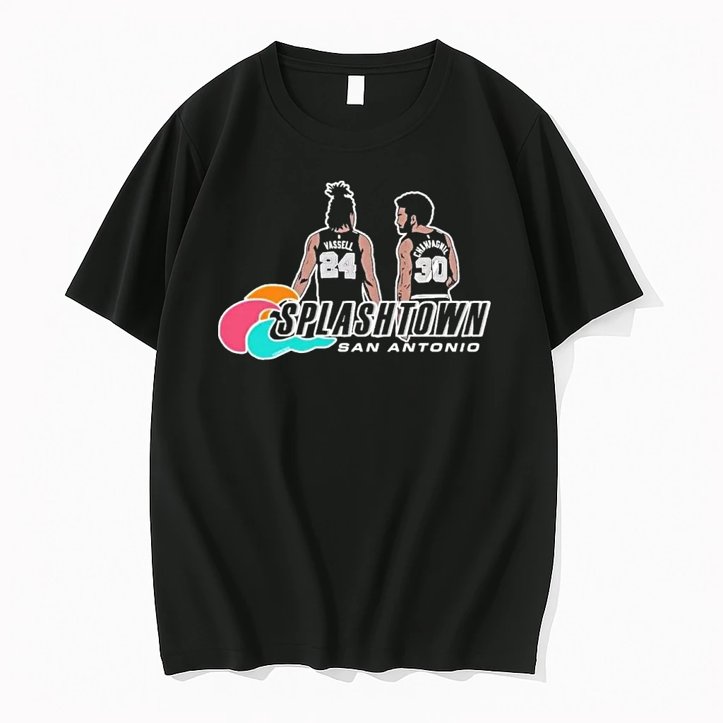 San Antonio Spurs Vassell And Champagnie Splashtown Shirts