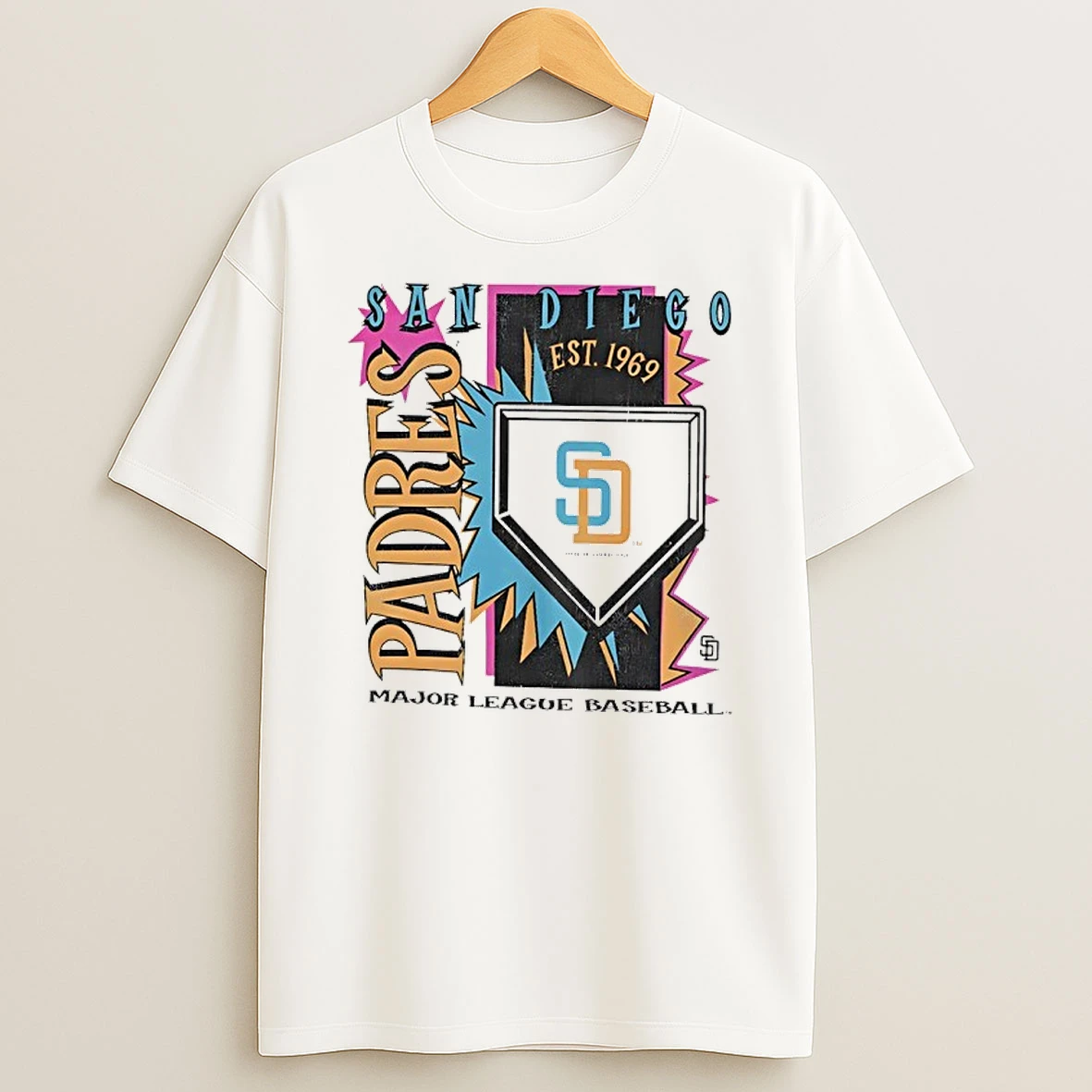 San Diego Padres 1969 Mlb Cooperstown Neon Field Shock Shirts