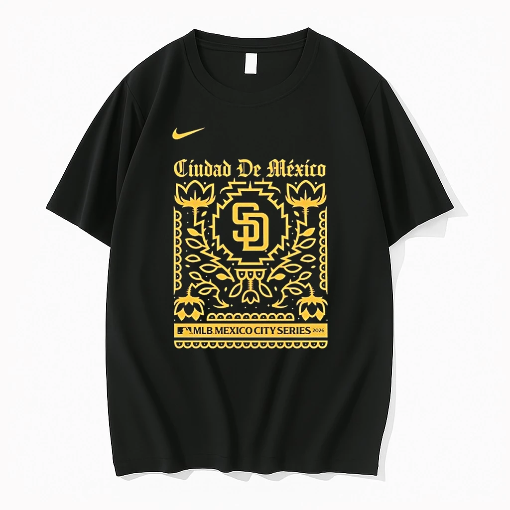 San Diego Padres Nike Mlb World Tour Mexico City Series 2026 Shirts