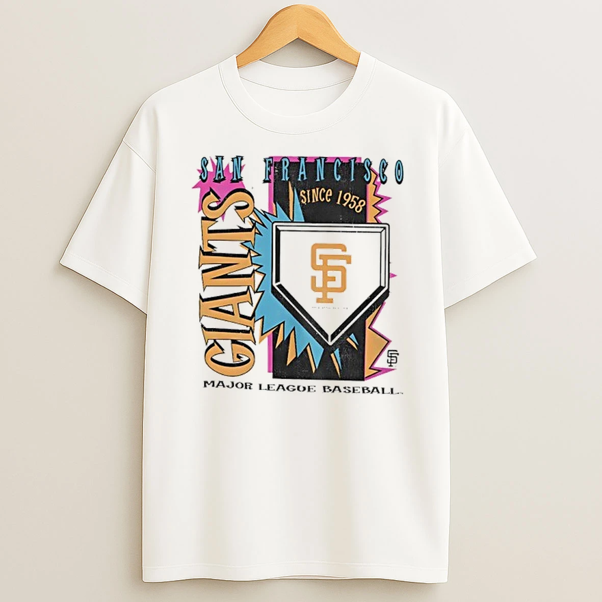 San Francisco Giants 1958 Mlb Cooperstown Neon Field Shock Shirts