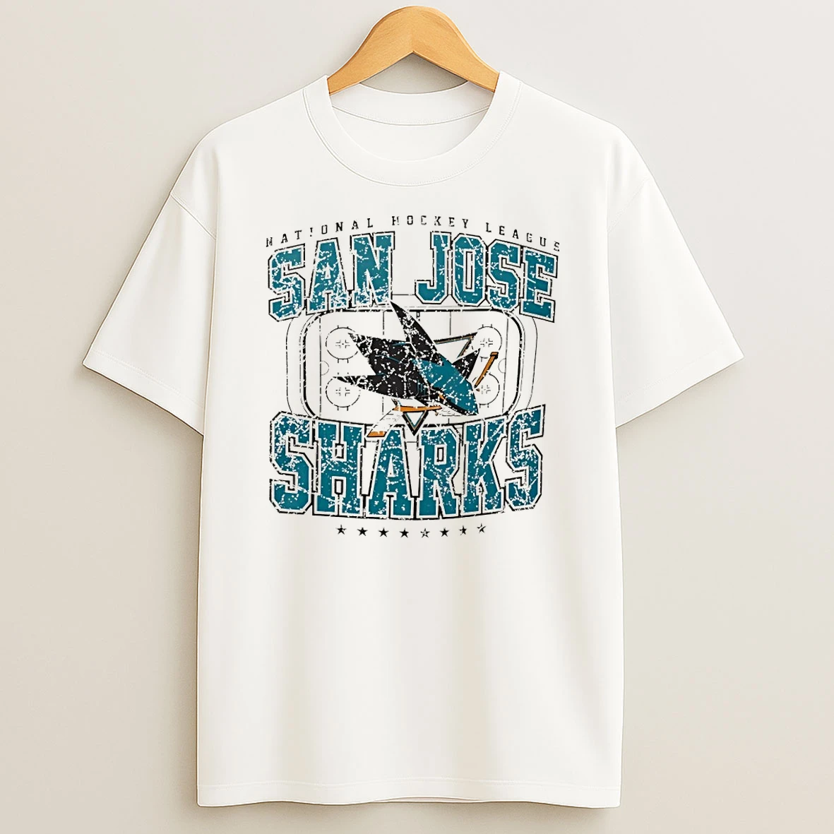 San Jose Sharks Hockey Starter Distressed Rink National Hockey League 2026 Shirts