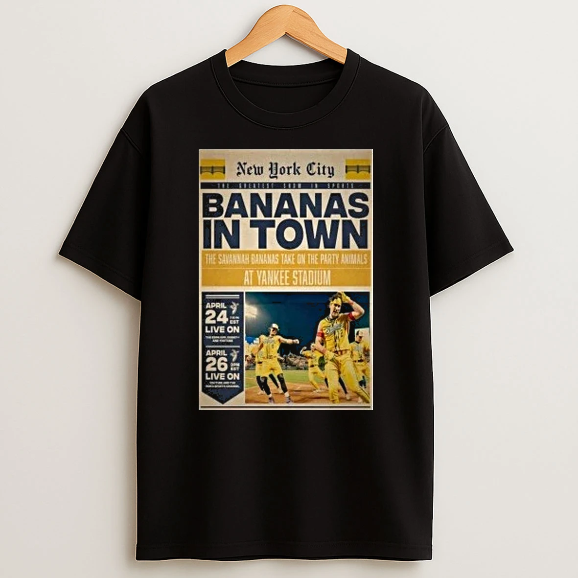 Savannah Bananas Apr 26 2026 New York City Shirts
