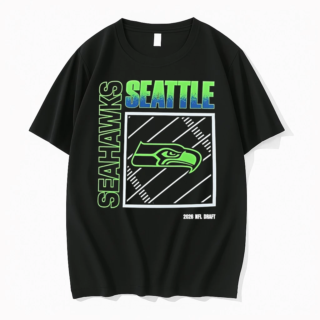 Seattle Seahawks 2026 Nfl Draft Logo Graphic Shirts