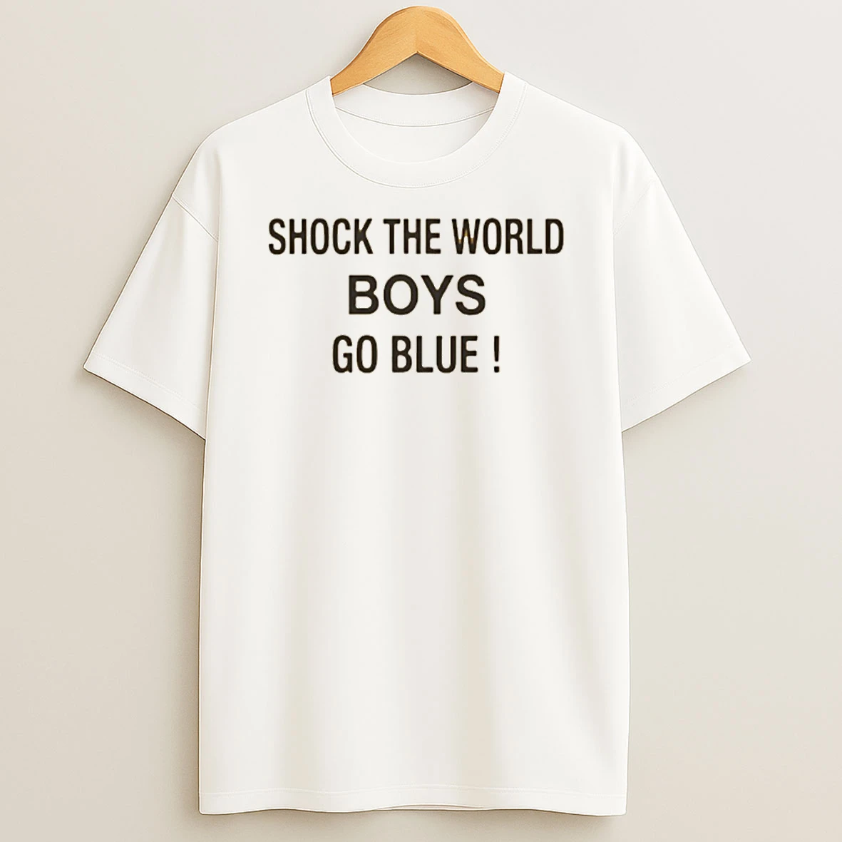 Shock The World Boys Go Blue Michigan Basketball Shirts