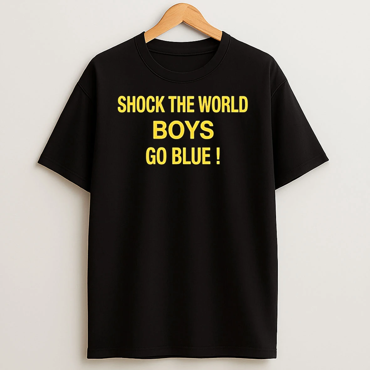 Shock The World Boys Go Blue Michigan Wolverines 2026 National Champions Shirts