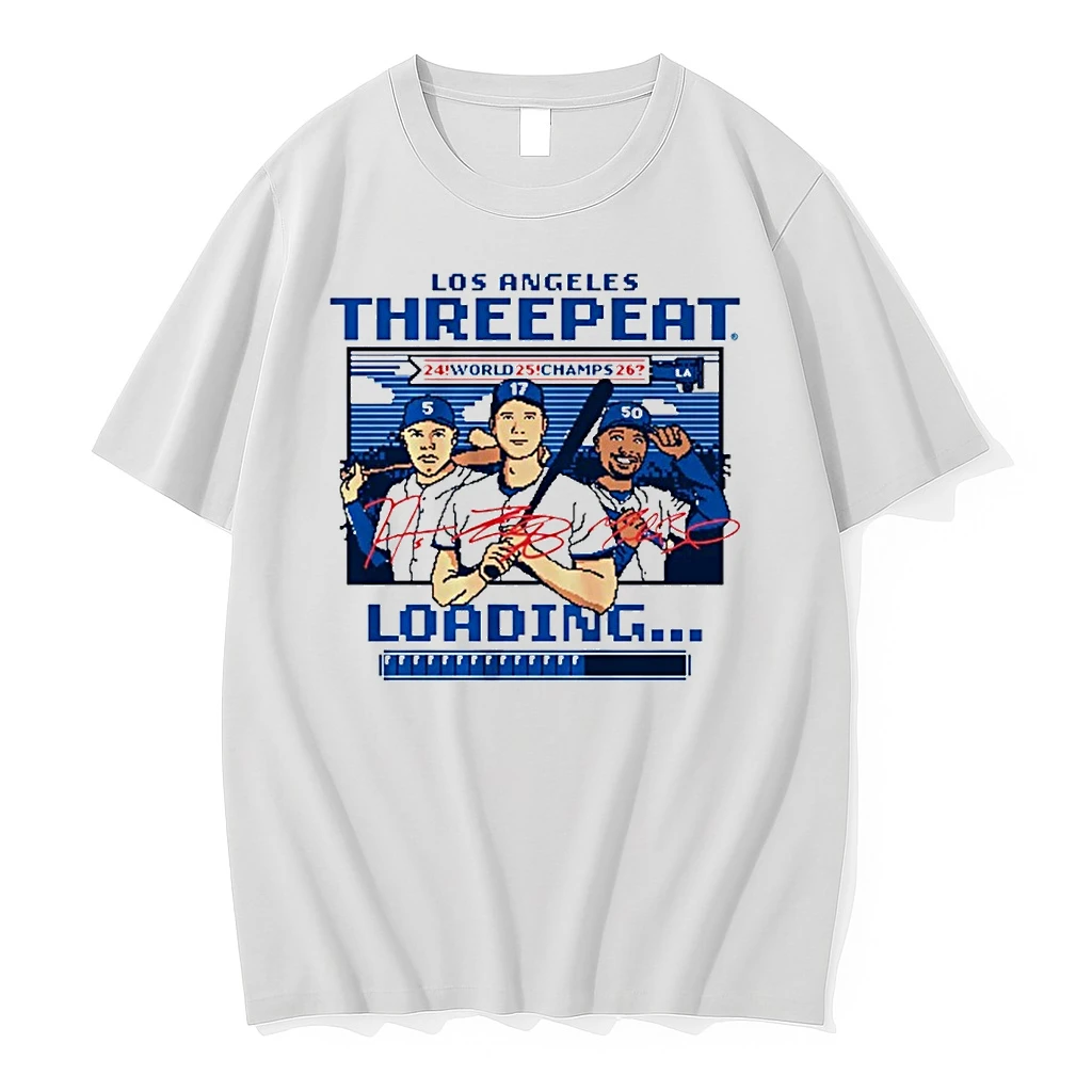 Shohei Ohtani Los Angeles Dodgers Baseball Three Peat Loading World Championship 2026 Signatures Shirts