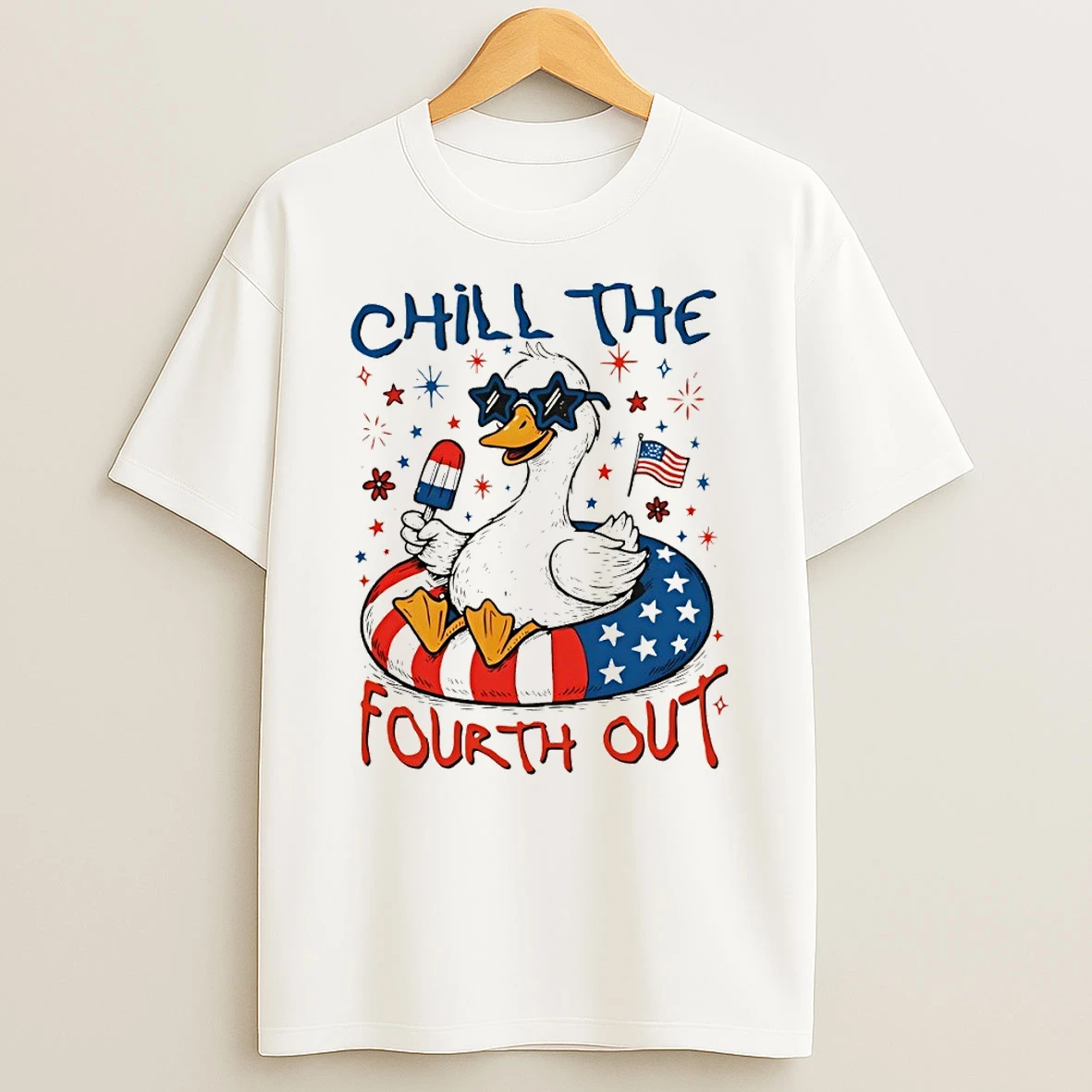Silly Goose Chill The Fourth Out 4th Of July Shirts