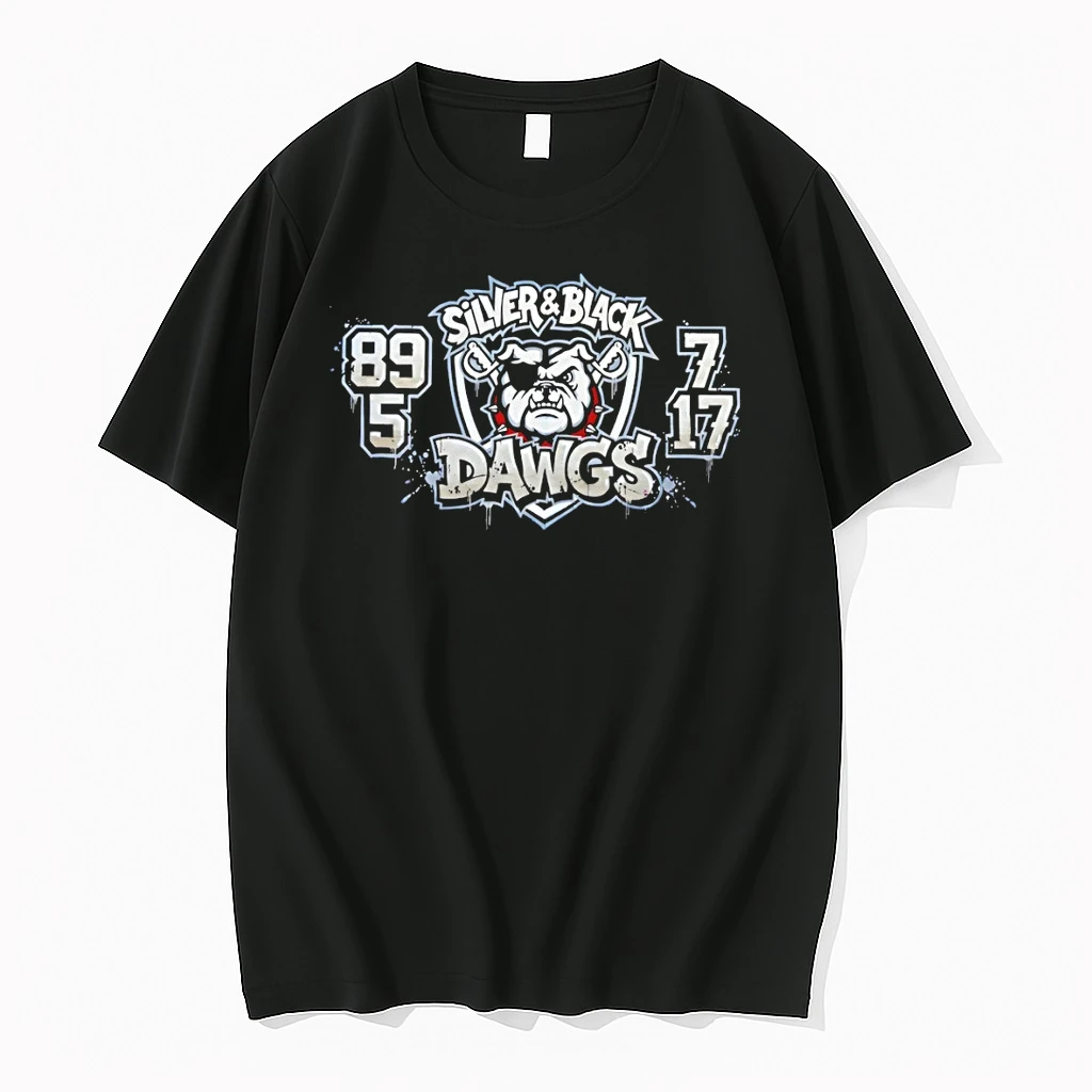 Silver And Black Dawgs Georgia Bulldogs X Las Vegas Raiders Football 89 5 7 17 Shirts