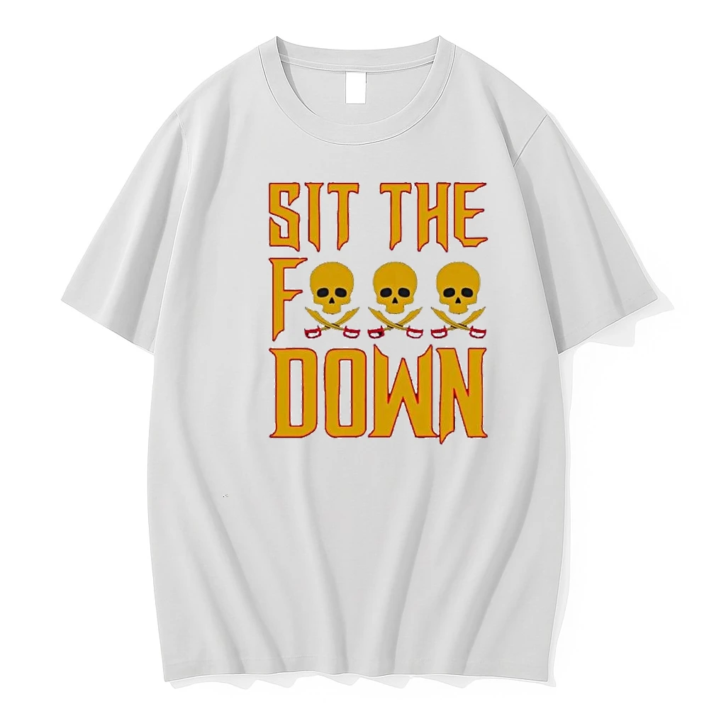 Sit The Fuck Down Pittsburgh Pirates Skull Shirts