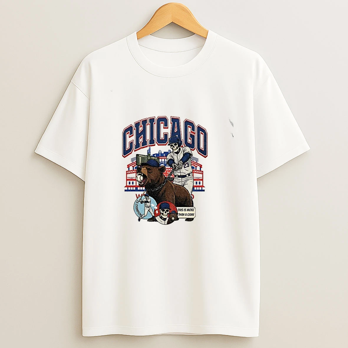 Skeleton Chicago Cubs Baseball Game Day This Is More Than A Game Shirts