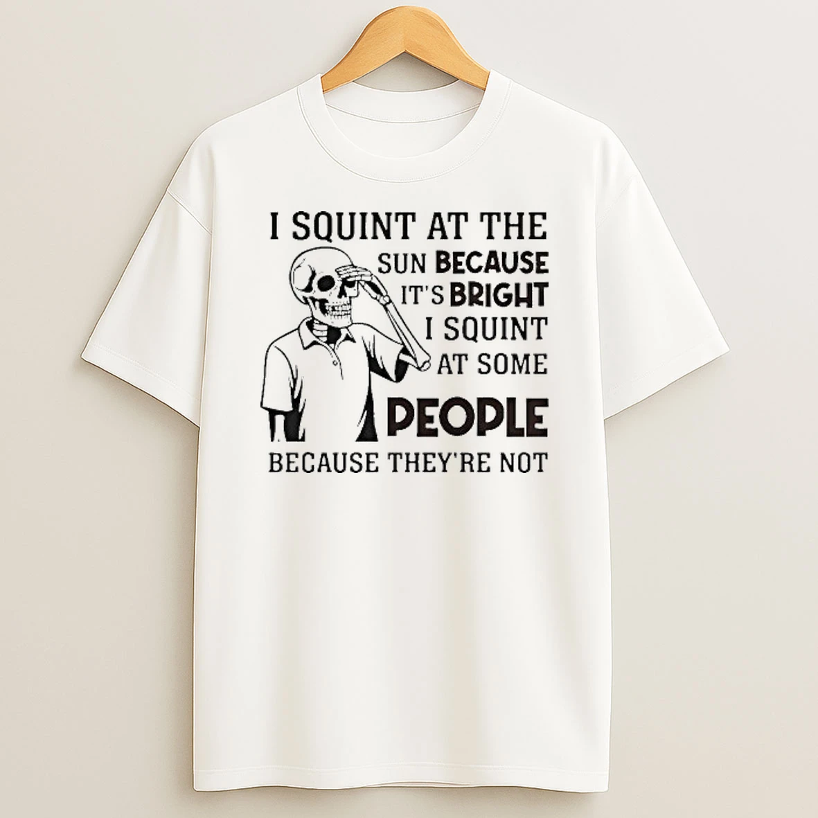 Skeleton I Squint At The Sun Because Its Bright Tour 2026 Shirts