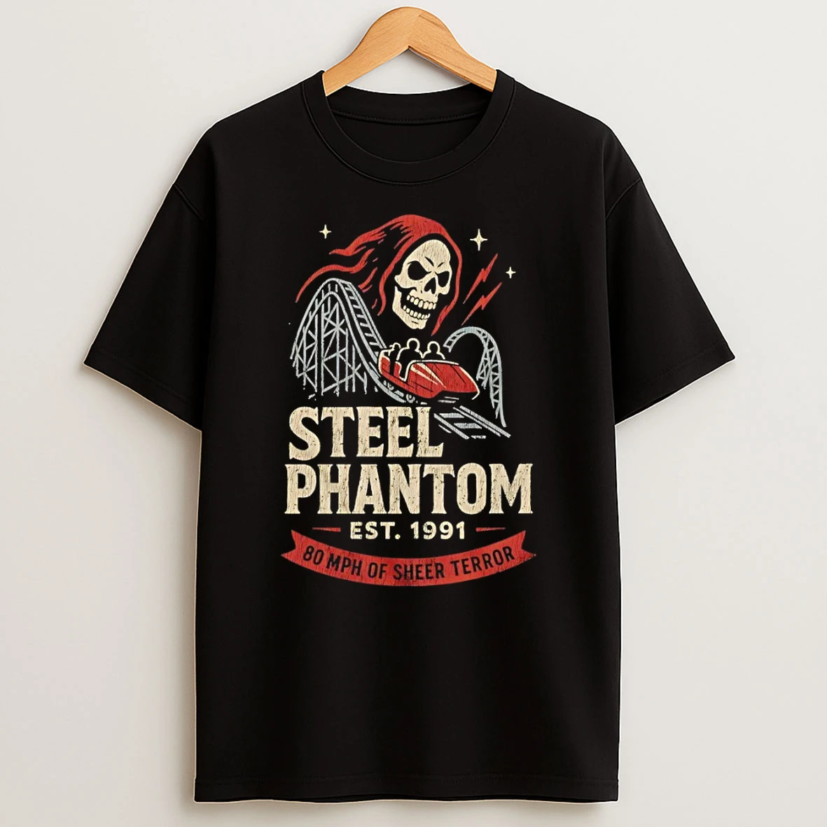 Skeleton Pittsburgh Steelers Steel Phantom 80 Mph Of Sheer Terror Est 1991 Shirts