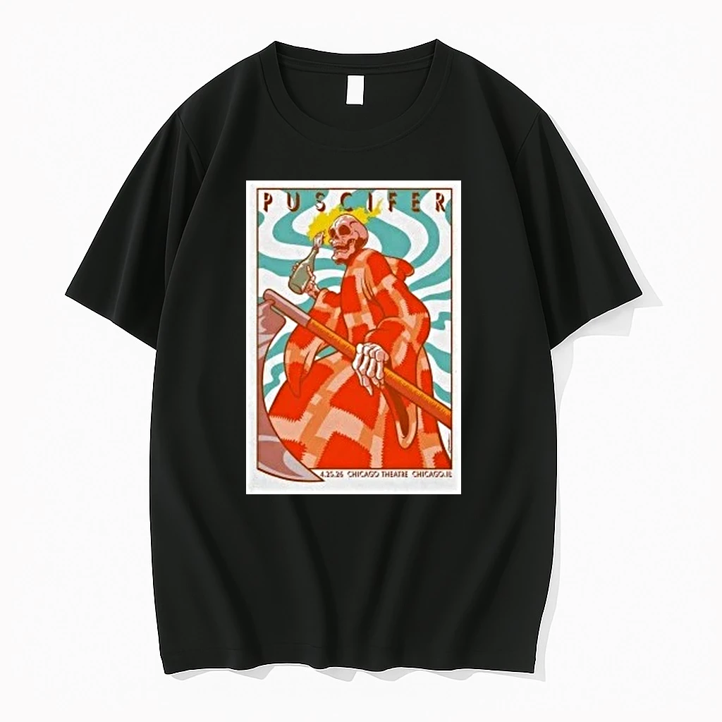 Skeleton Puscifer Apr 25 2026 The Chicago Theatre Show Shirts