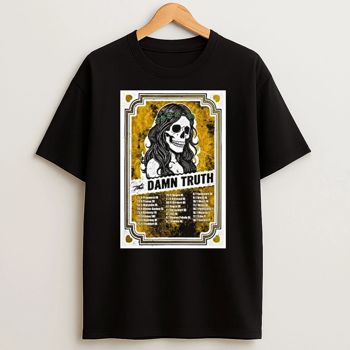 Skeleton The Damn Truth Europe Tour 2026 Shirts