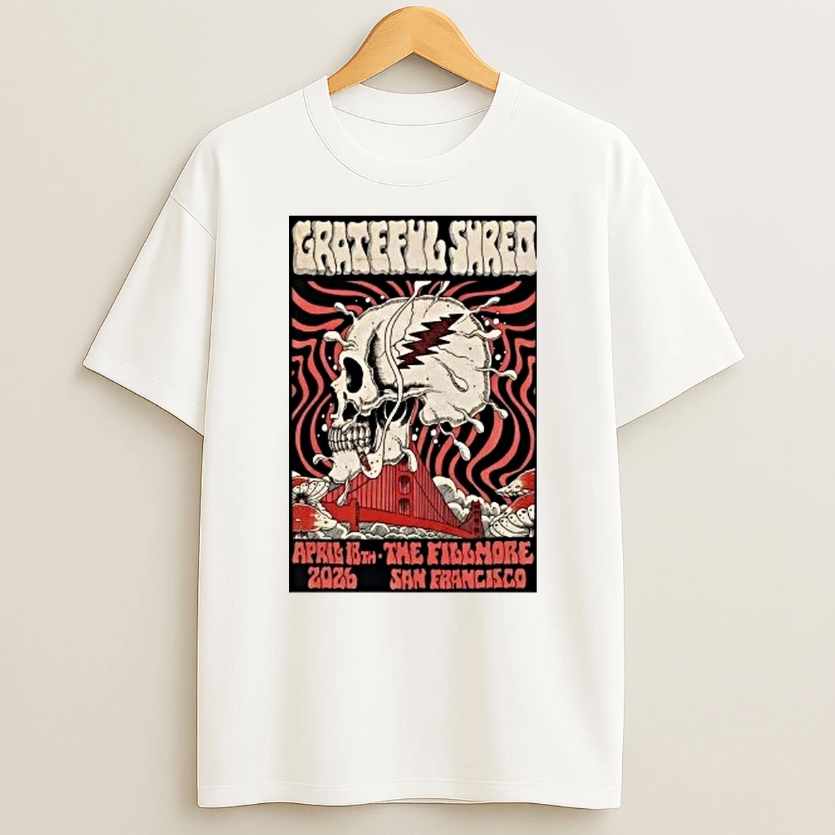 Skull Grateful Shred April 18 2026 In San Francisco Ca Shirts
