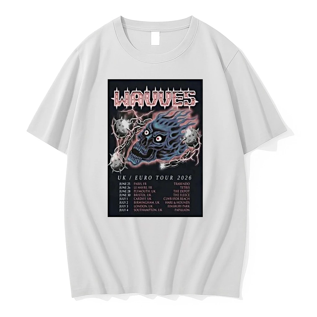 Skull Wavves Uk Eu Tour 2026 Shirts