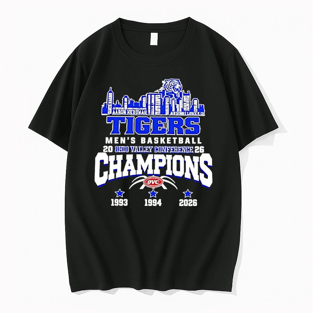 Skyline Tigers Mens Basketball 2026 Ohio Valley Conference Champions Shirts