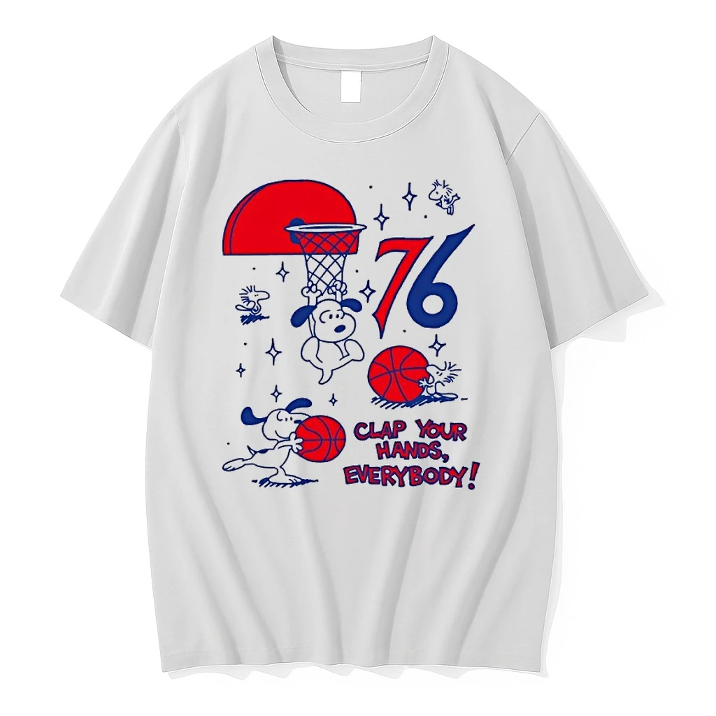 Snoopy Philadelphia 76ers Clap Your Hands Everybody Shirts