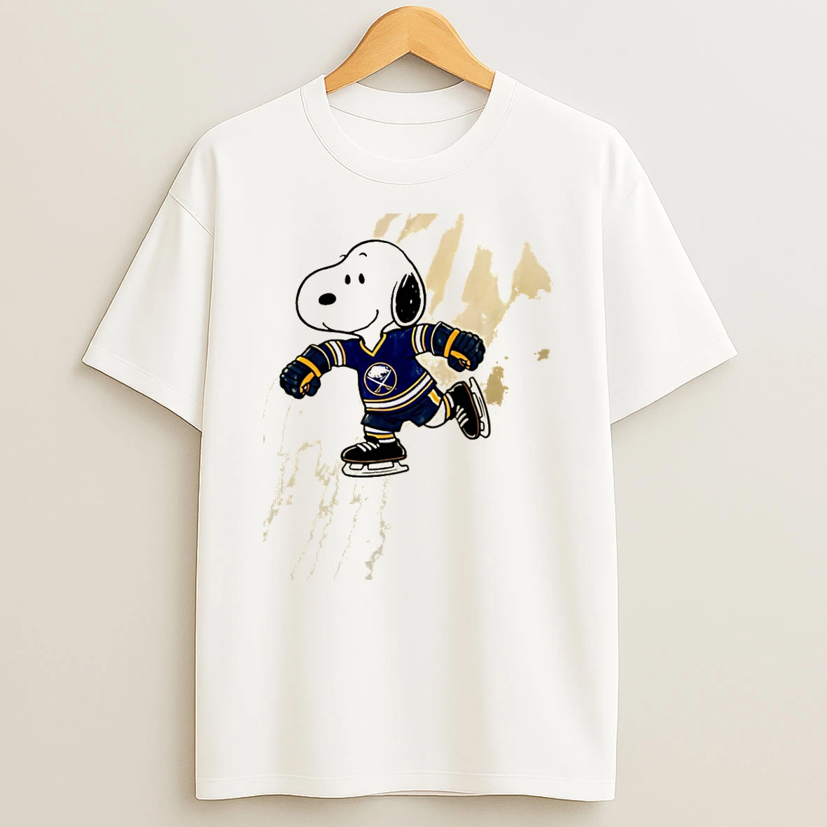 Snoopy With Buffalo Sabres Ice Hockey Jersey Shirts