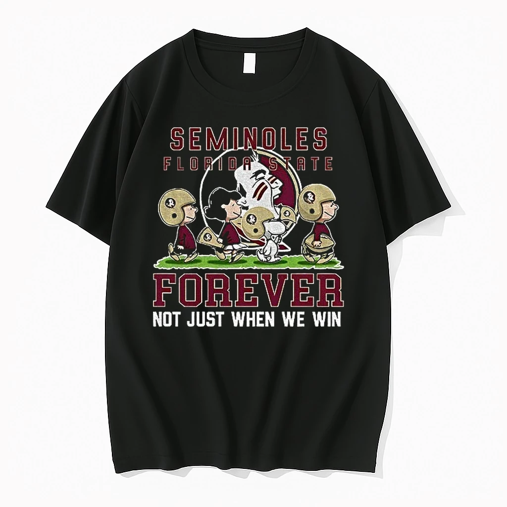 Snoopy And Peanuts X Florida State Seminoles Football Forever Not Just When We Win Shirts