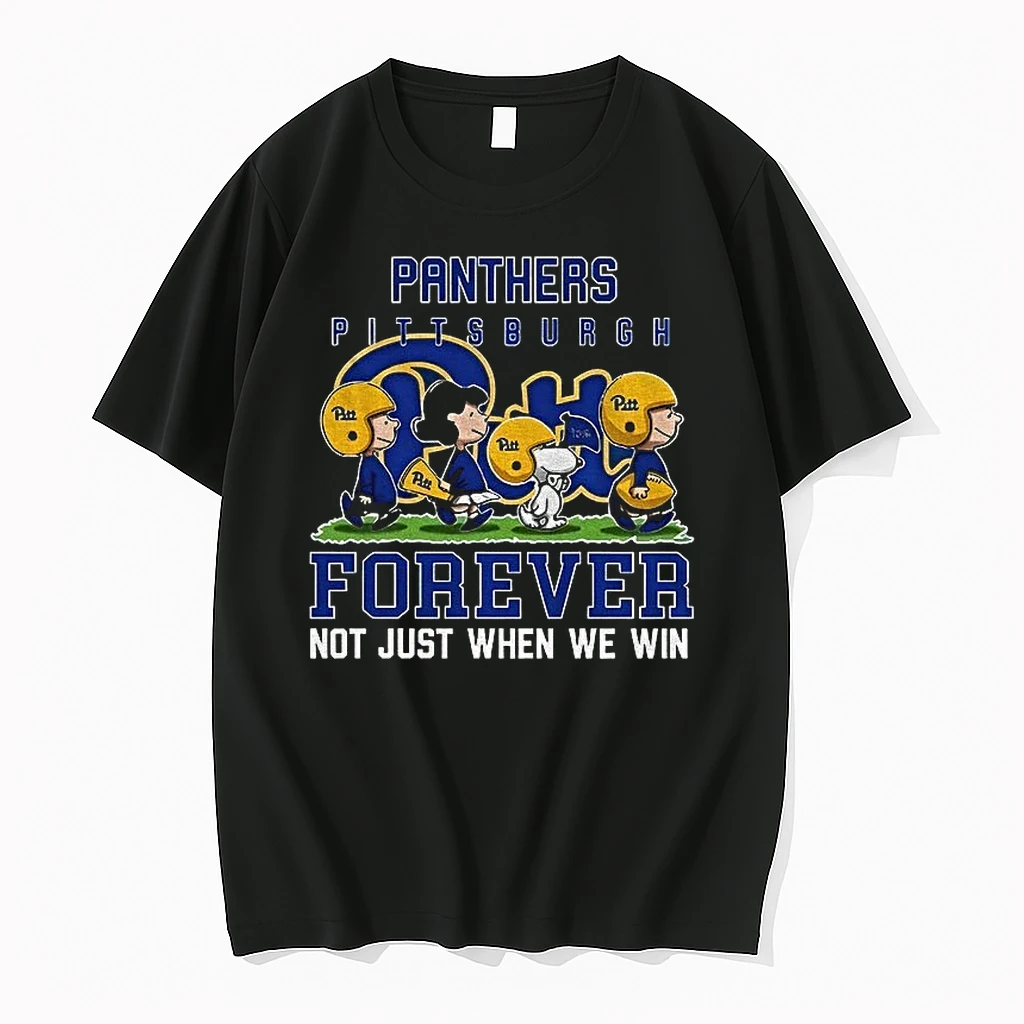 Snoopy And Peanuts X Pittsburgh Panthers Football Forever Not Just When We Win Shirts