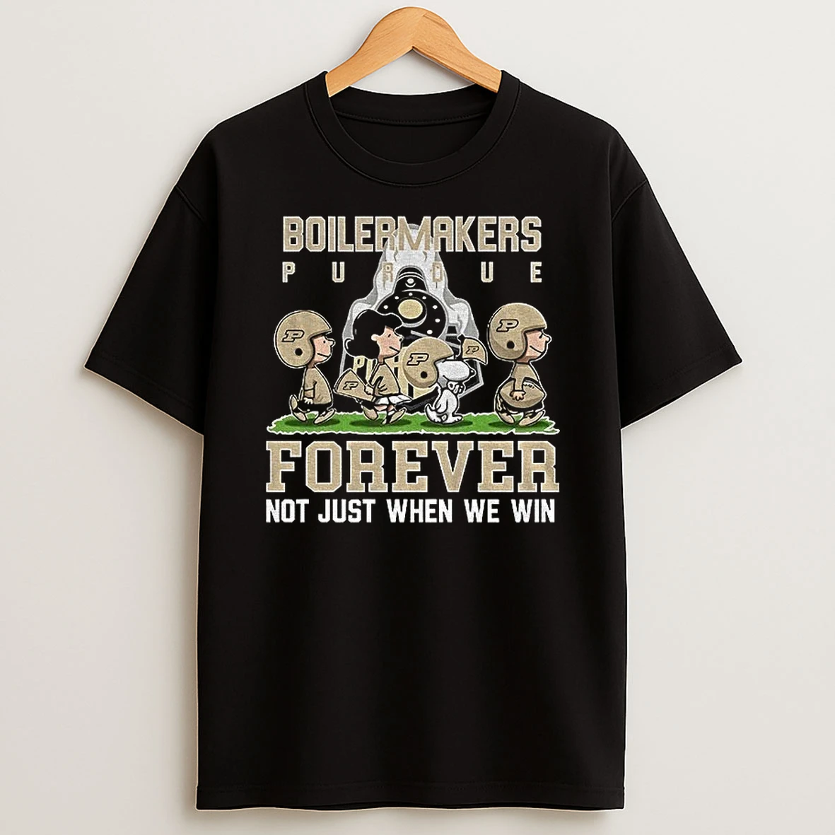 Snoopy And Peanuts X Purdue Boilermakers Football Forever Not Just When We Win Shirts