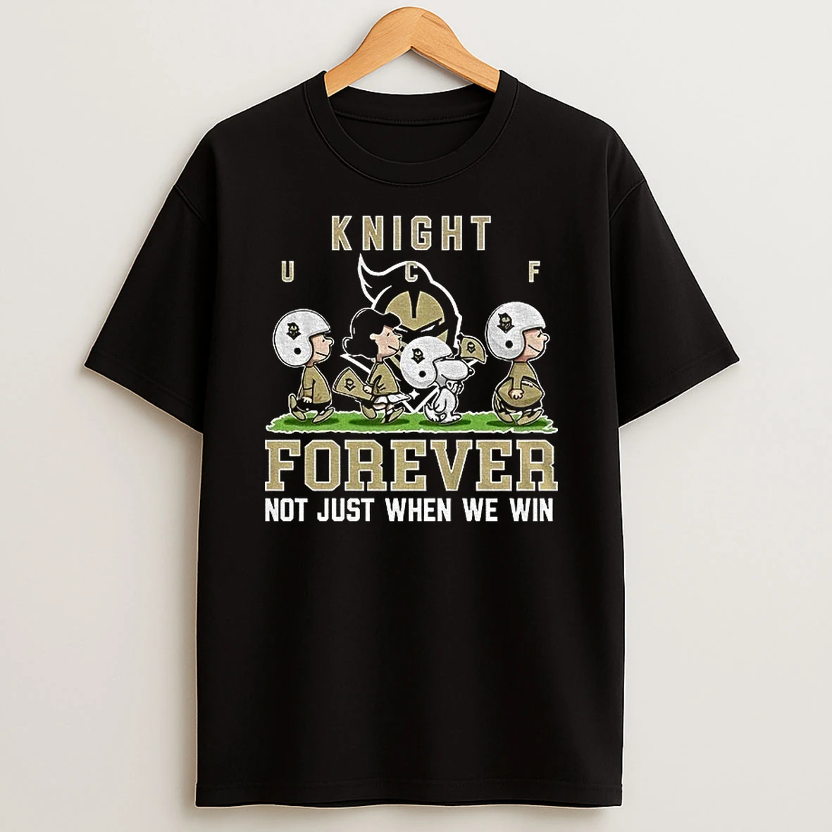 Snoopy And Peanuts X Ucf Knight Football Forever Not Just When We Win Shirts