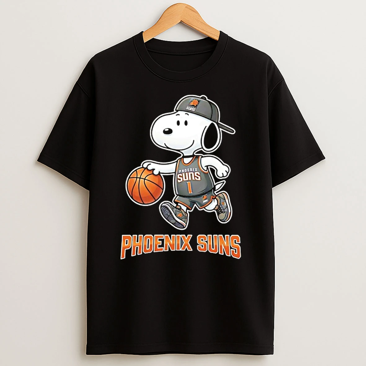 Snoopy X Phoenix Suns Basketball Cartoon Shirts