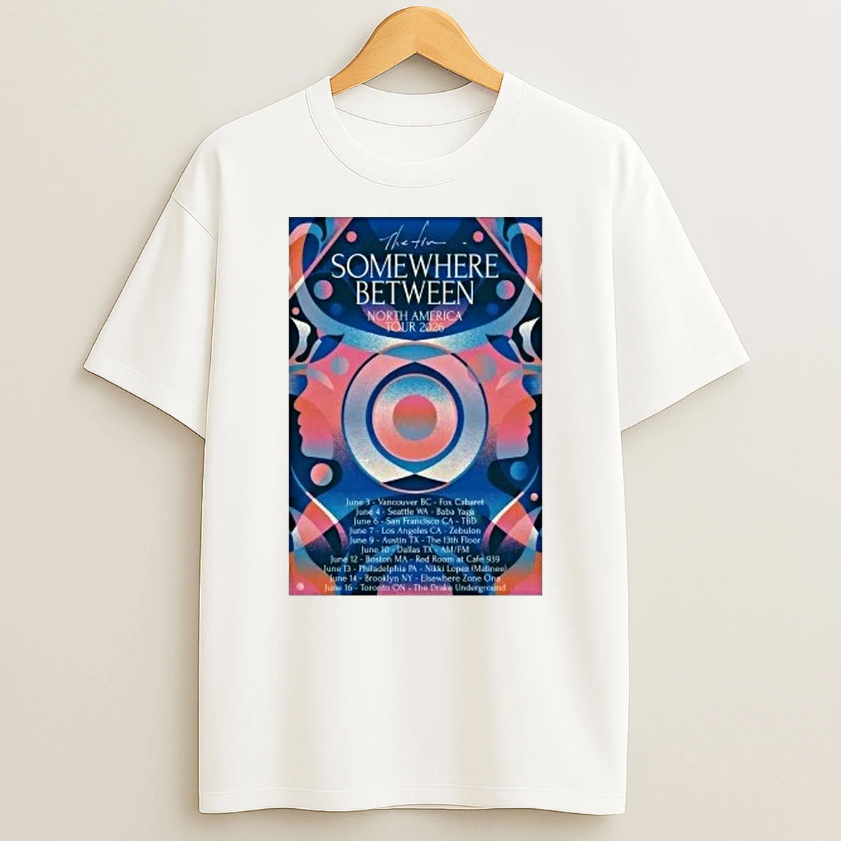 Somewhere Between Tour 2026 North America Shirts