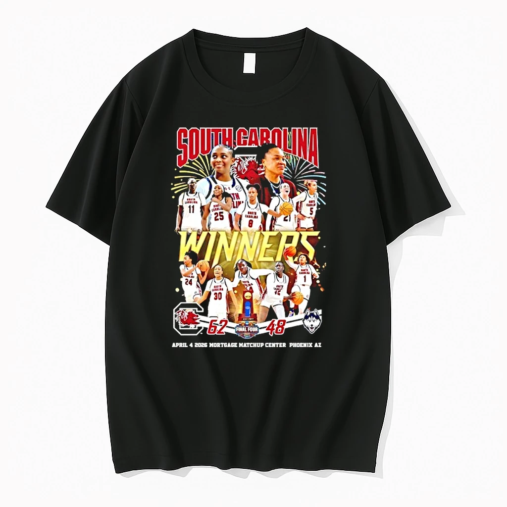 South Carolina 62 48 Uconn Winners 2026 Final Four Shirts