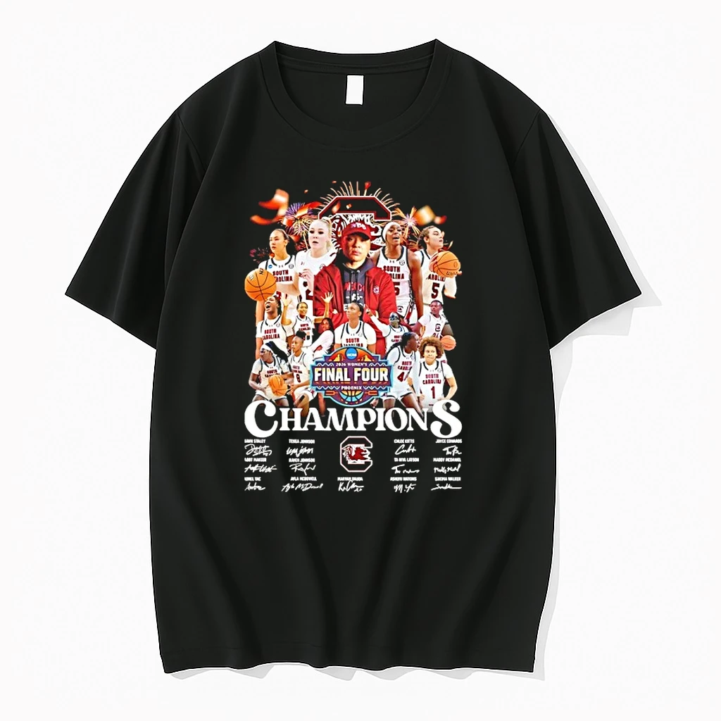 South Carolina Gamecocks 2026 Final Four Champions All Team Signatures Shirts