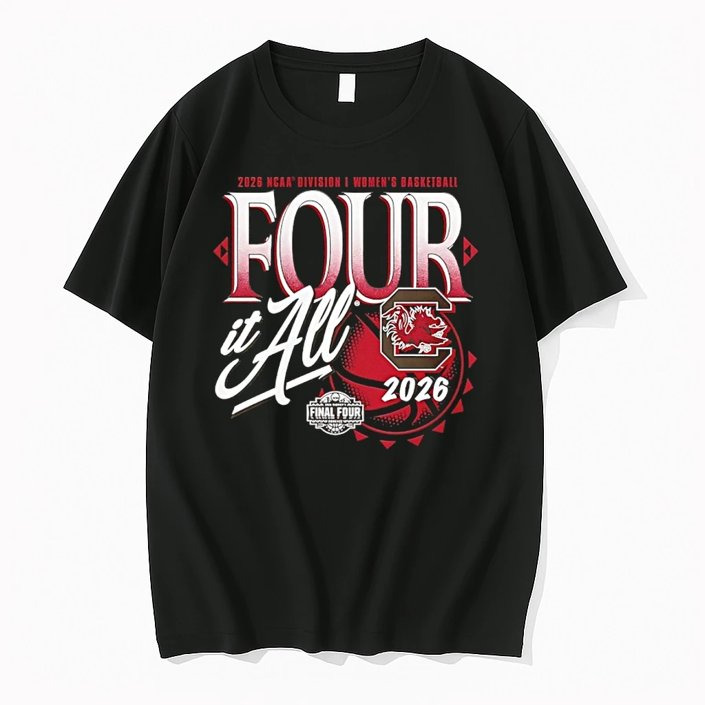 South Carolina Gamecocks Four It All 2026 Ncaa Di Womens Basketball Final Four Shirts
