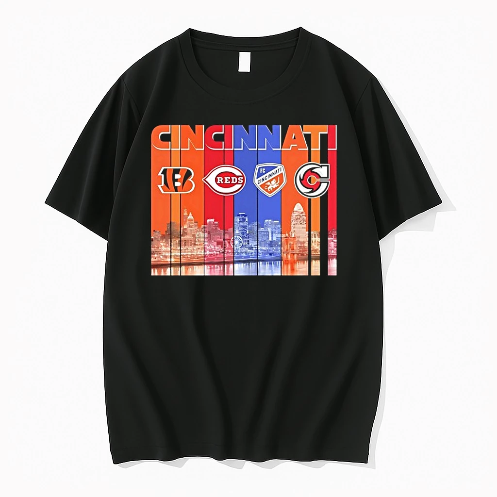 Sports City Cincinnati Skyline Graphic 2026 Shirts