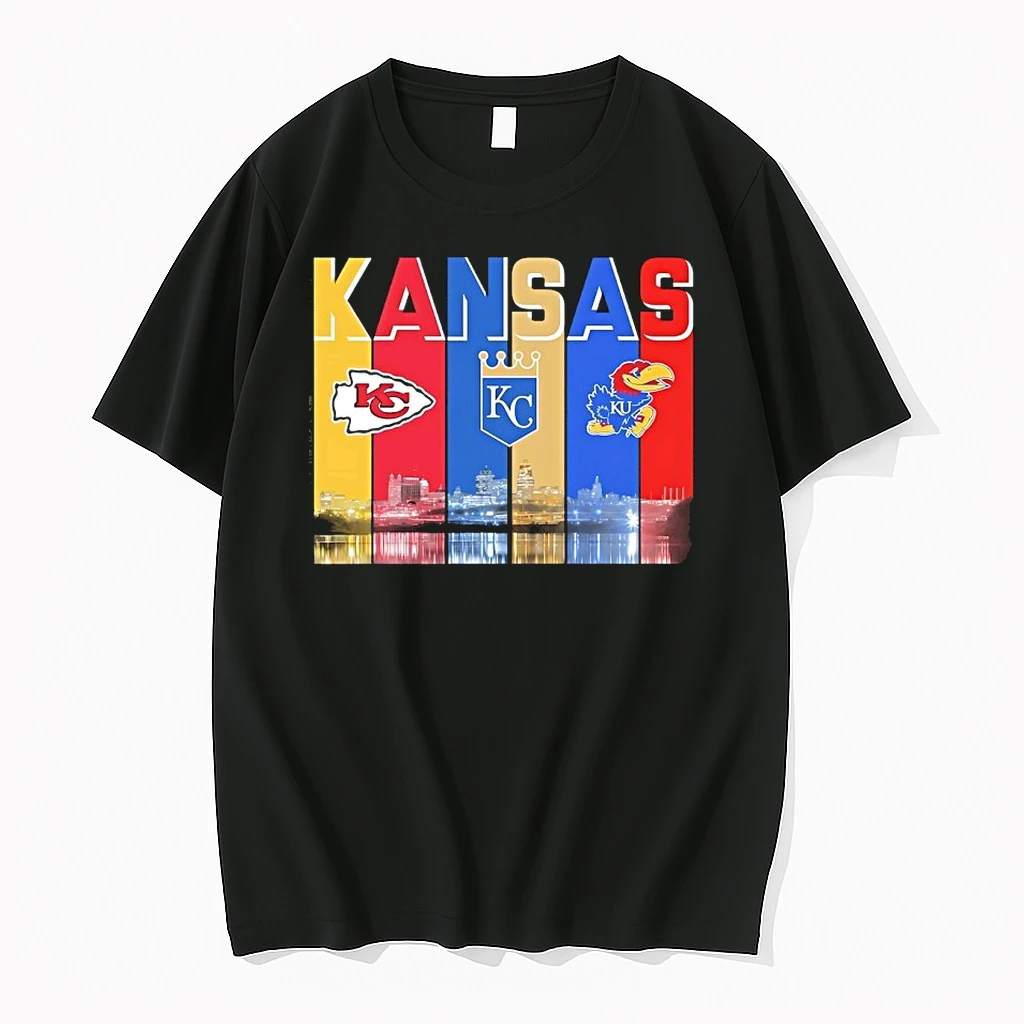Sports City Kansas Skyline Graphic Shirts