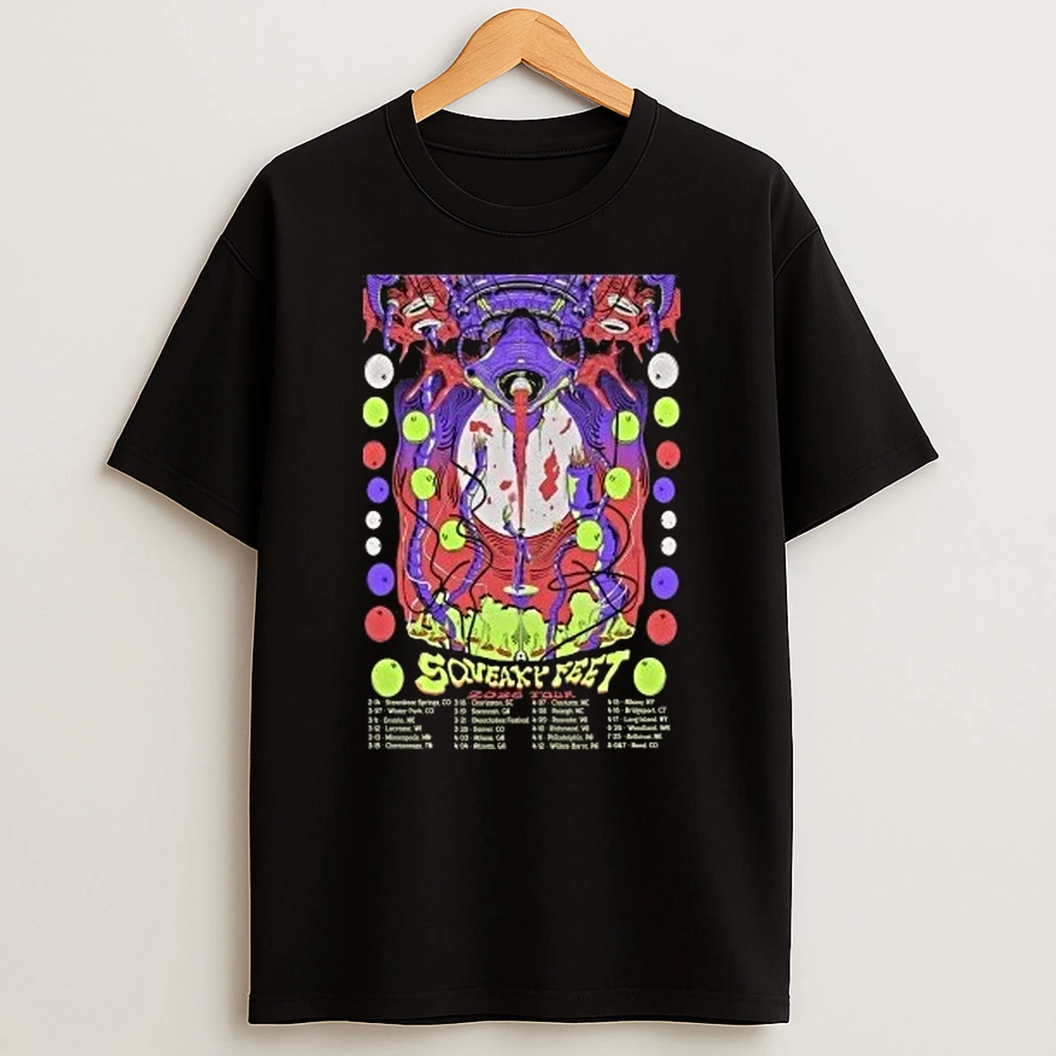 Squeaky Feet Band 2026 Tour Shirts