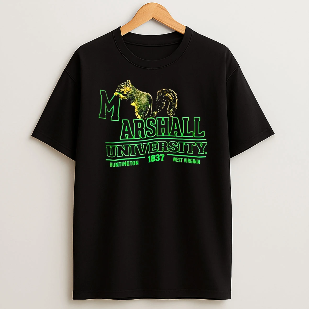 Squirrel Marshall University Huntington West Virginia 1837 Shirts