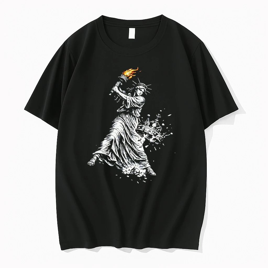 Statue Of Liberty Democracy No Kings Anti Trump Shirts