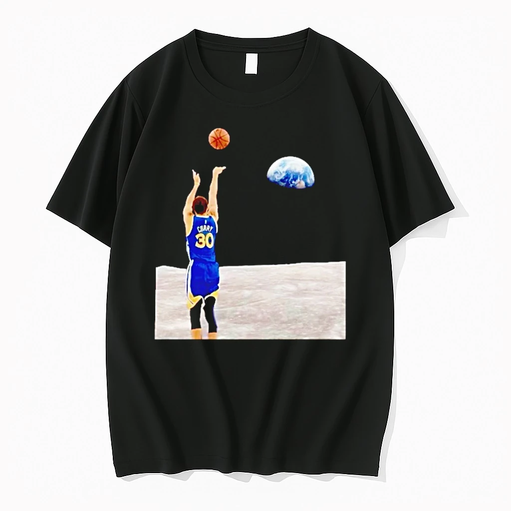Stephen Curry Shooting From The Moon Shirts