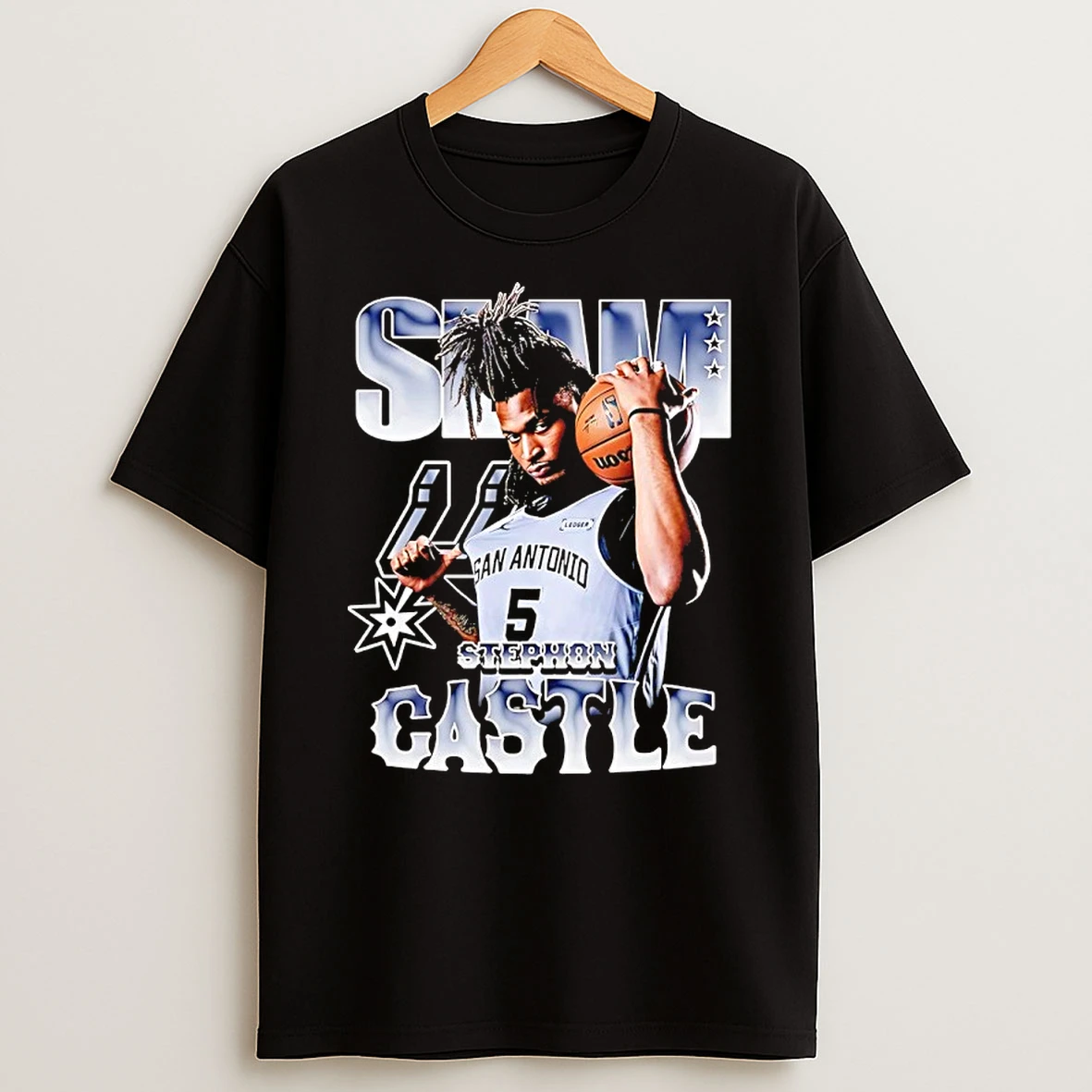 Stephon Castle San Antonio Spurs Slam Shirts