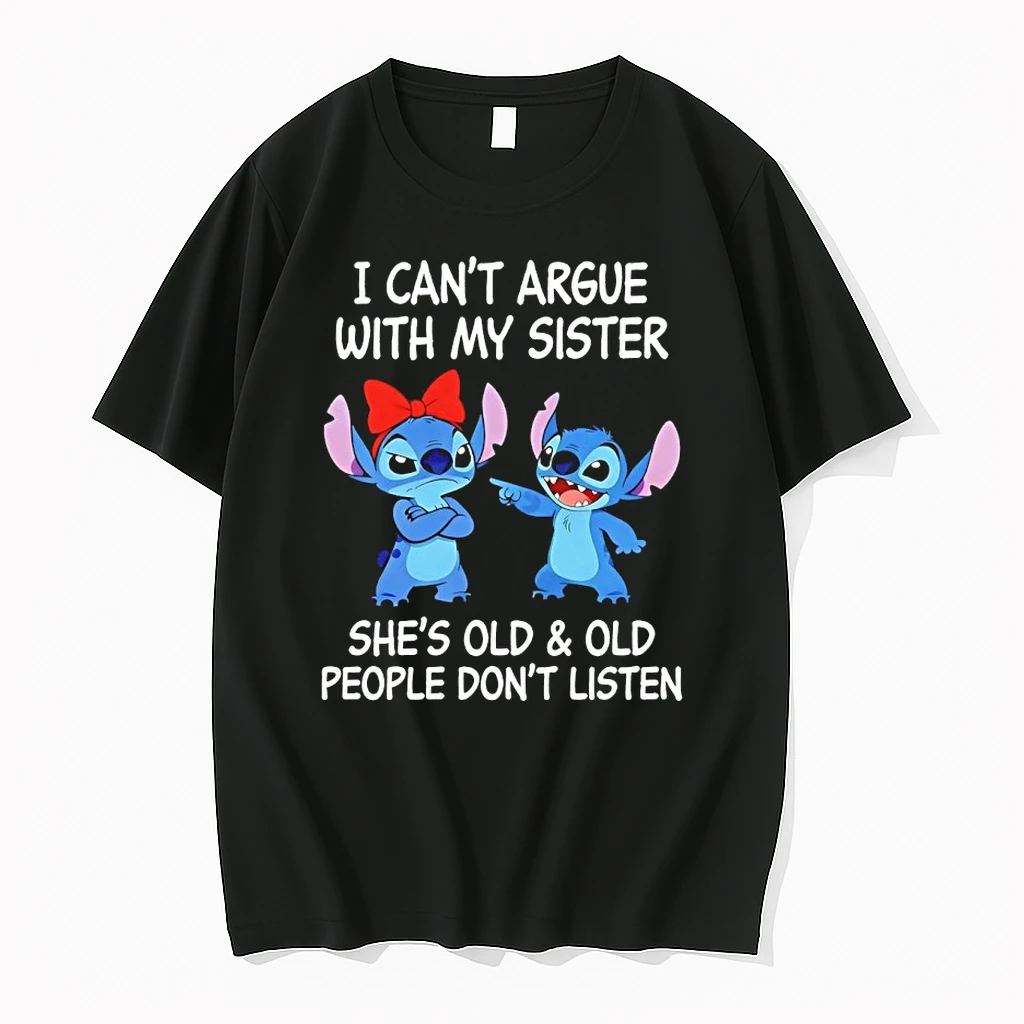 Stitch I Cant Argue With My Sister Shes Old And Old People Dont Listen Shirts