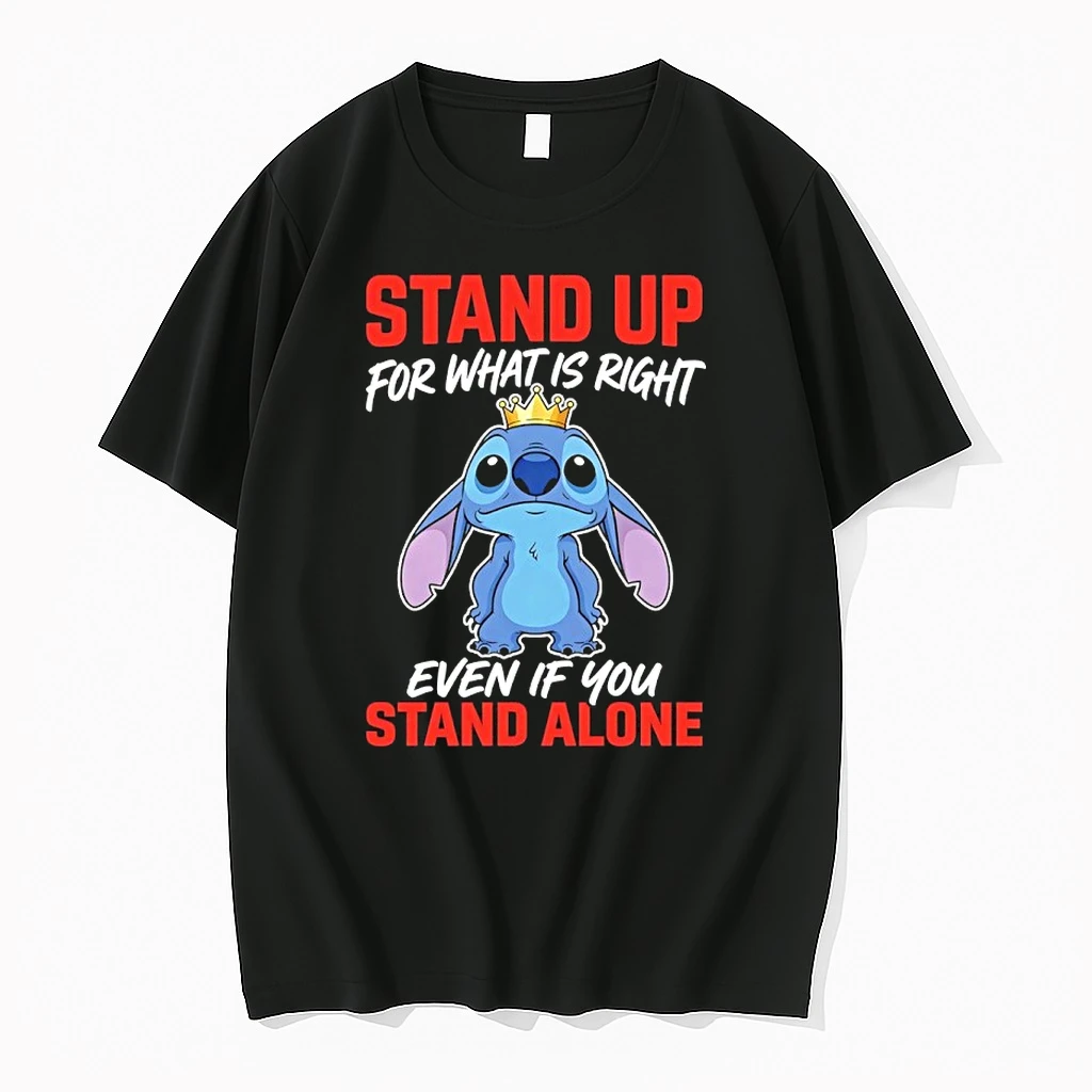 Stitch Crown Stand Up For What Is Right Even If You Stand Alone Shirts