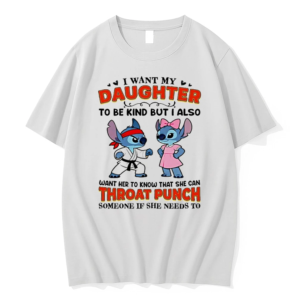 Stitch Karate I Want My Daughter To Be Kind But I Also Want Her Throat Punch Shirts