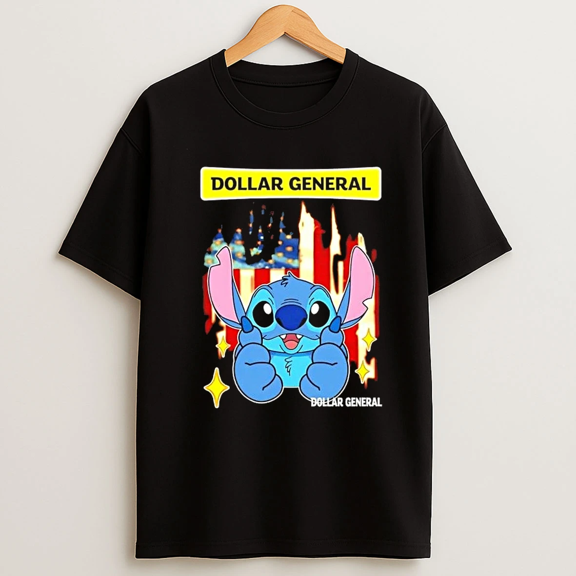 Stitch Like Dollar General Usa Flag Shirts