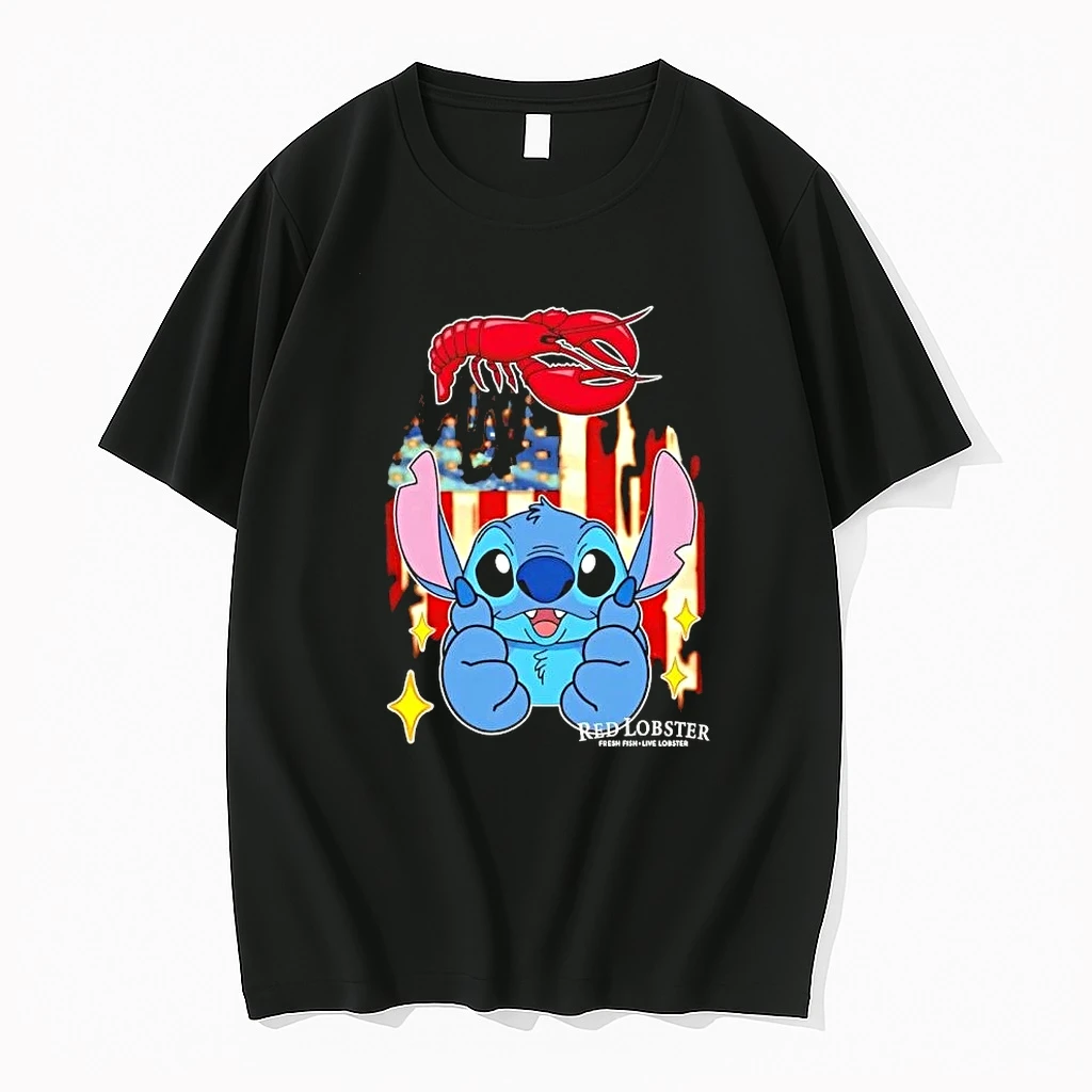 Stitch Like Red Lobster Usa Flag Shirts